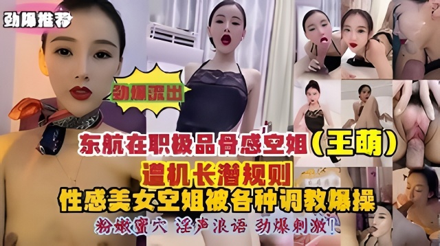 东航空姐王萌遭机长潜规则被各种调教爆操性感空姐淫声浪叫封面图