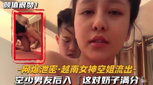 网爆泄密·越南女神空姐流出空少男友后入[这对奶子满分封面图