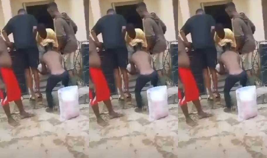 猎奇至极非洲黑人男子为打赌头顶四袋水泥被压断脊椎后不幸身亡！封面图