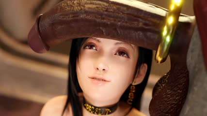 动漫无码三根鸡巴同时插入蒂法肥臀封面图