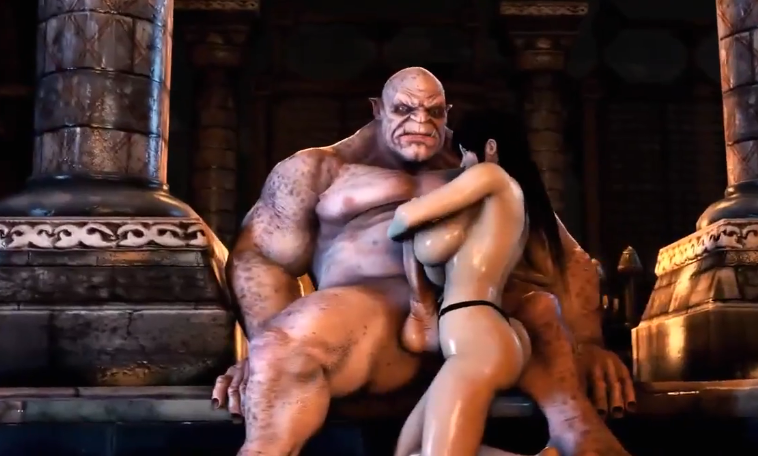 【3D】巨乳蒂尔惨遭异种奸封面图