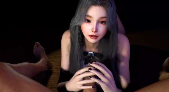 【3D】性感小母狗渴望我的鸡巴 自动口交和女上封面图