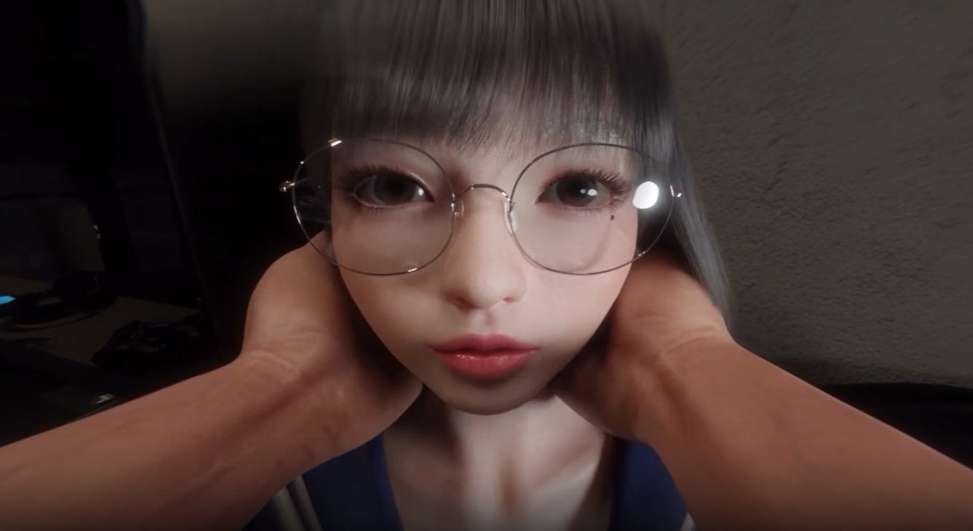 带着眼镜萌萌的高中生，就这么被老师给内射了，还是抓着肥臀后入爆操的！！封面图