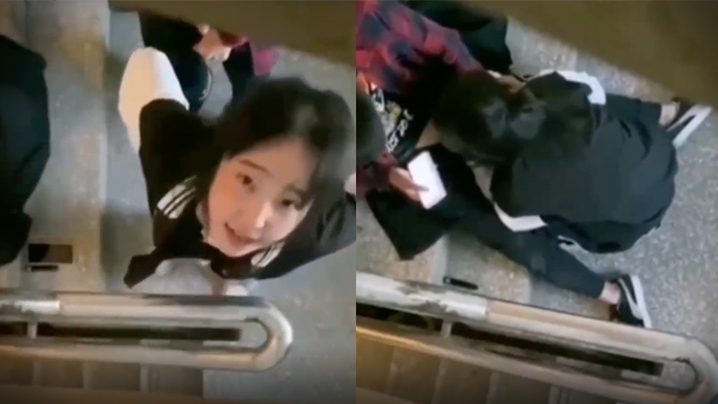 高中生泄密流出高中生情侣在学校楼梯间激情做爱被偷拍上传到网上了封面图